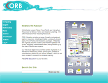 Tablet Screenshot of orbeducation.com.au